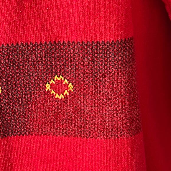 JERZEES Digi-Knit Santa Suit Style Ugly Christmas Sweatshirt Size XL - Picture 2 of 5